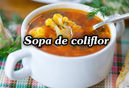 Receta de sopa de coliflor